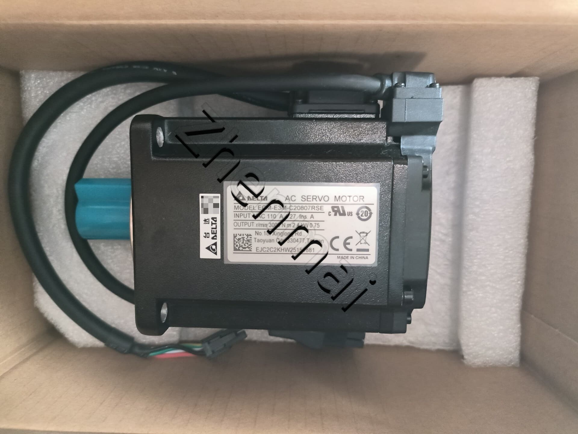 100% nuevo, original y genuino, servomotor Delta ECM-E3M-C20807RSE, convertidores de frecuencia