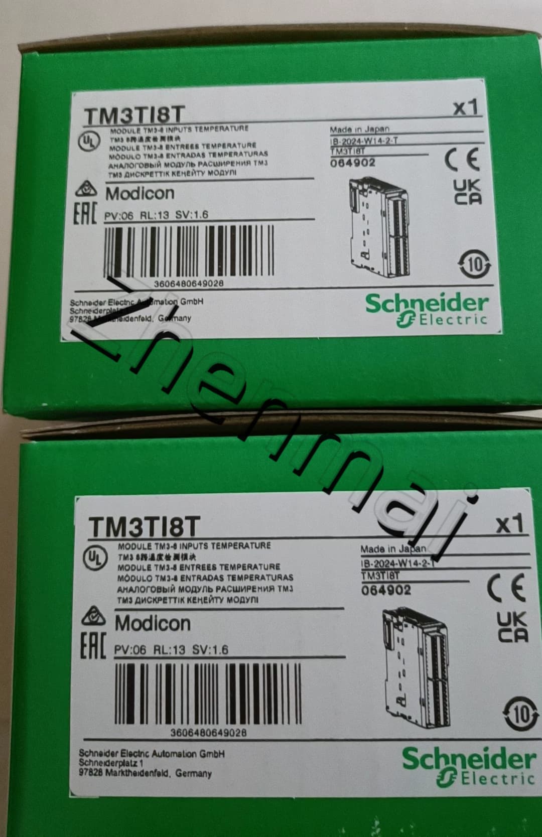 Convertidores de frecuencia, disyuntores, contactores y dispositivos de protección Schneider TM3TI8T 100% nuevos, originales y genuinos