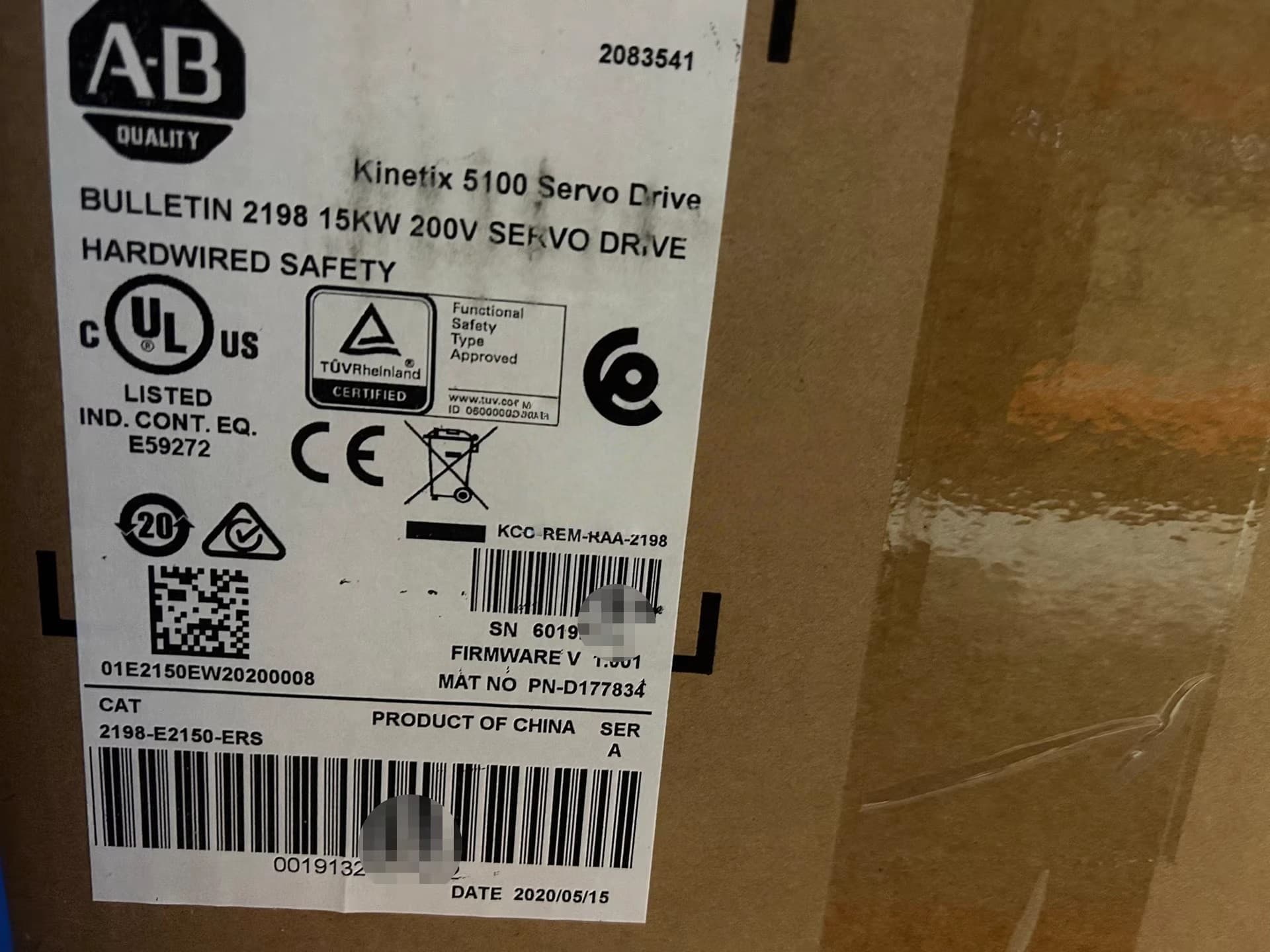 Servo 2198-E2150-ERS Kinetix 5100, nuevo y genuino