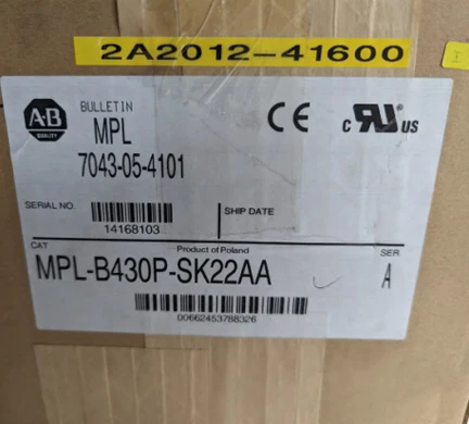 Boletín de servomotor Allen Bradley MPL-B430P-SK22AA MPL LL