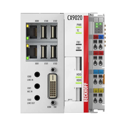 Beckhoff CX9020-0110 Sistema de control Ethernet Arm Cortex-A8 de 1 GHz montable en carril DIN para PC integrado