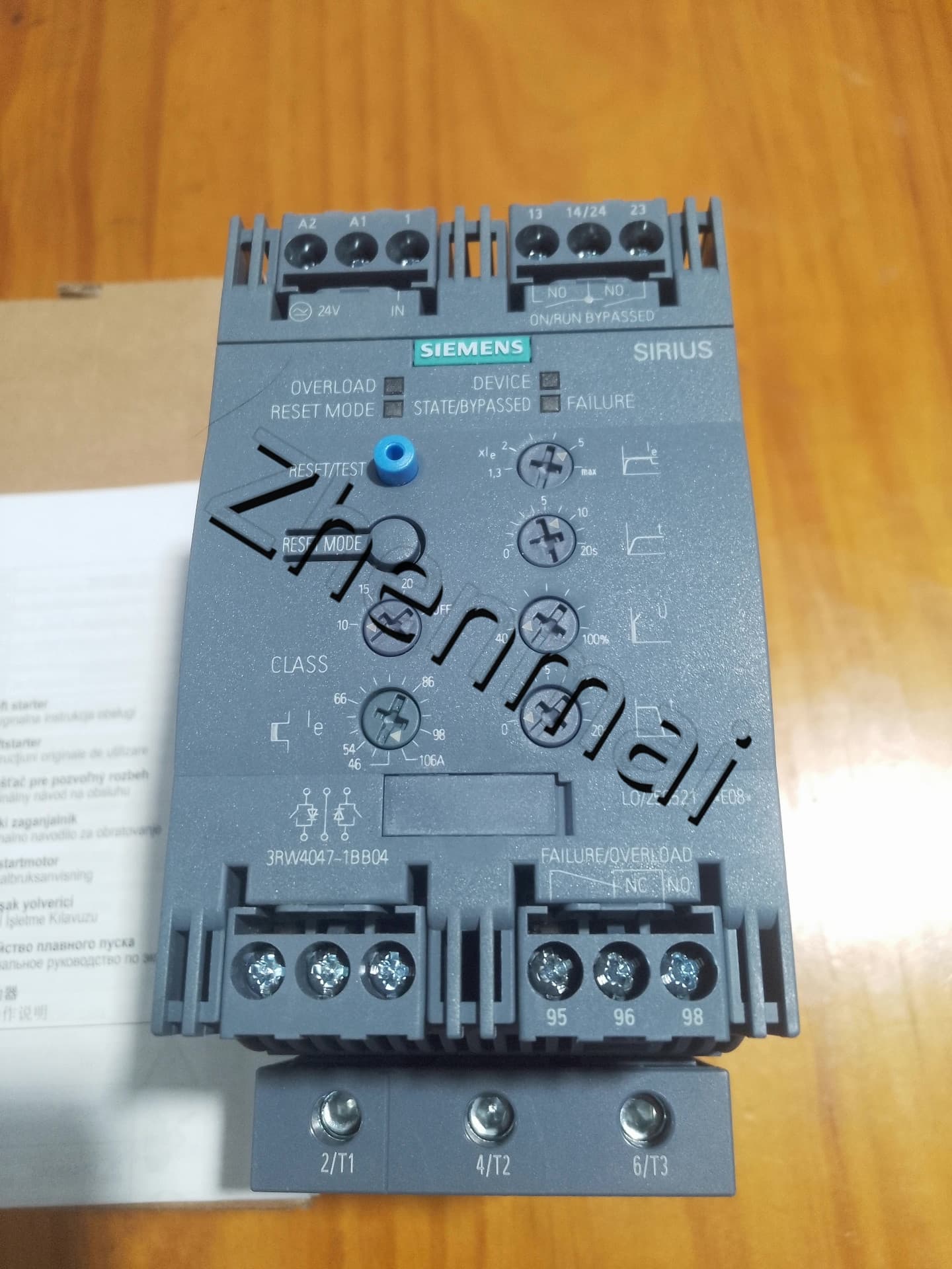 Arrancador suave Siemens 3RW4047-1BB04 nuevo, genuino y directo de fábrica ARRANCADOR SUAVE SIRIUS