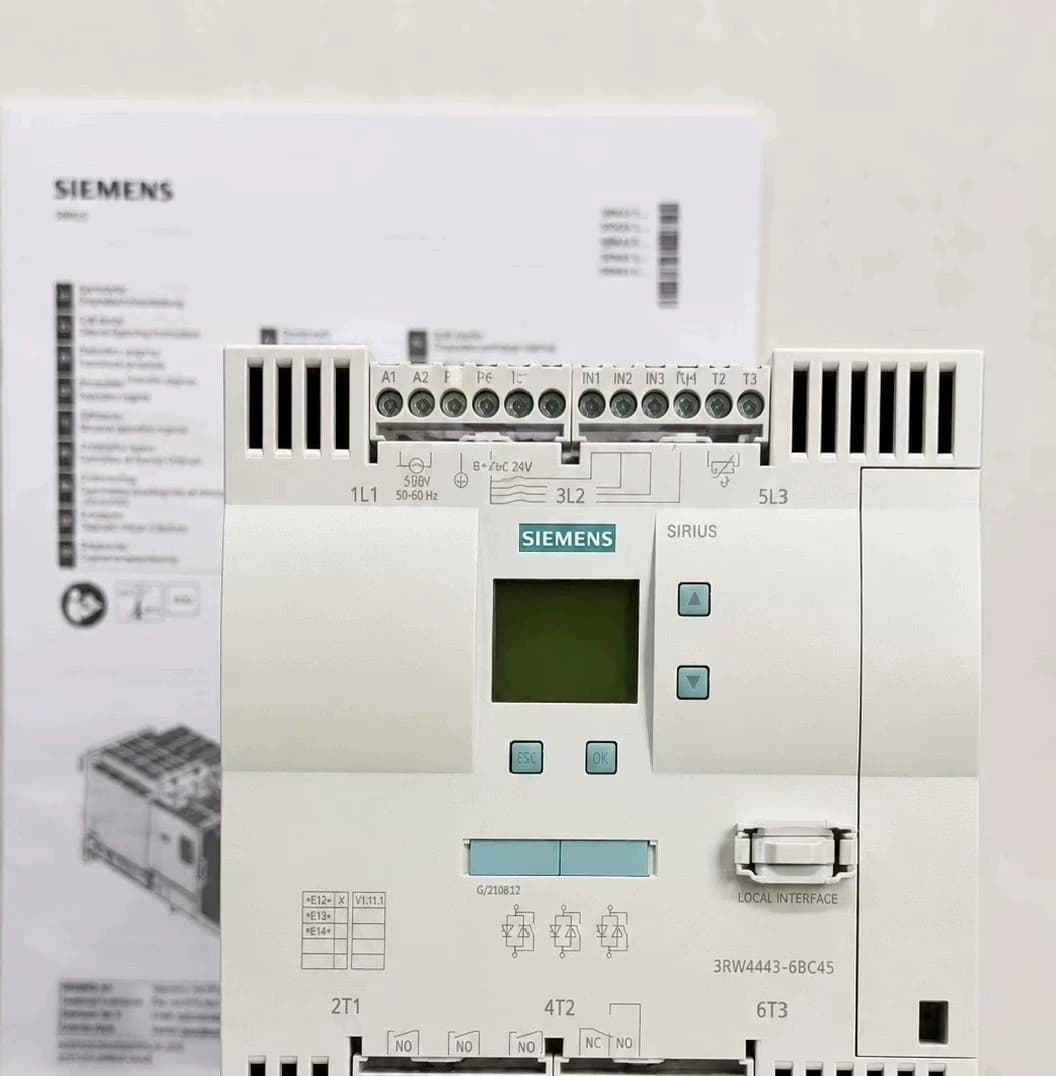 Arrancador suave Siemens 3RW4456-6BC45 nuevo, genuino y directo de fábrica ARRANCADOR SUAVE SIRIUS