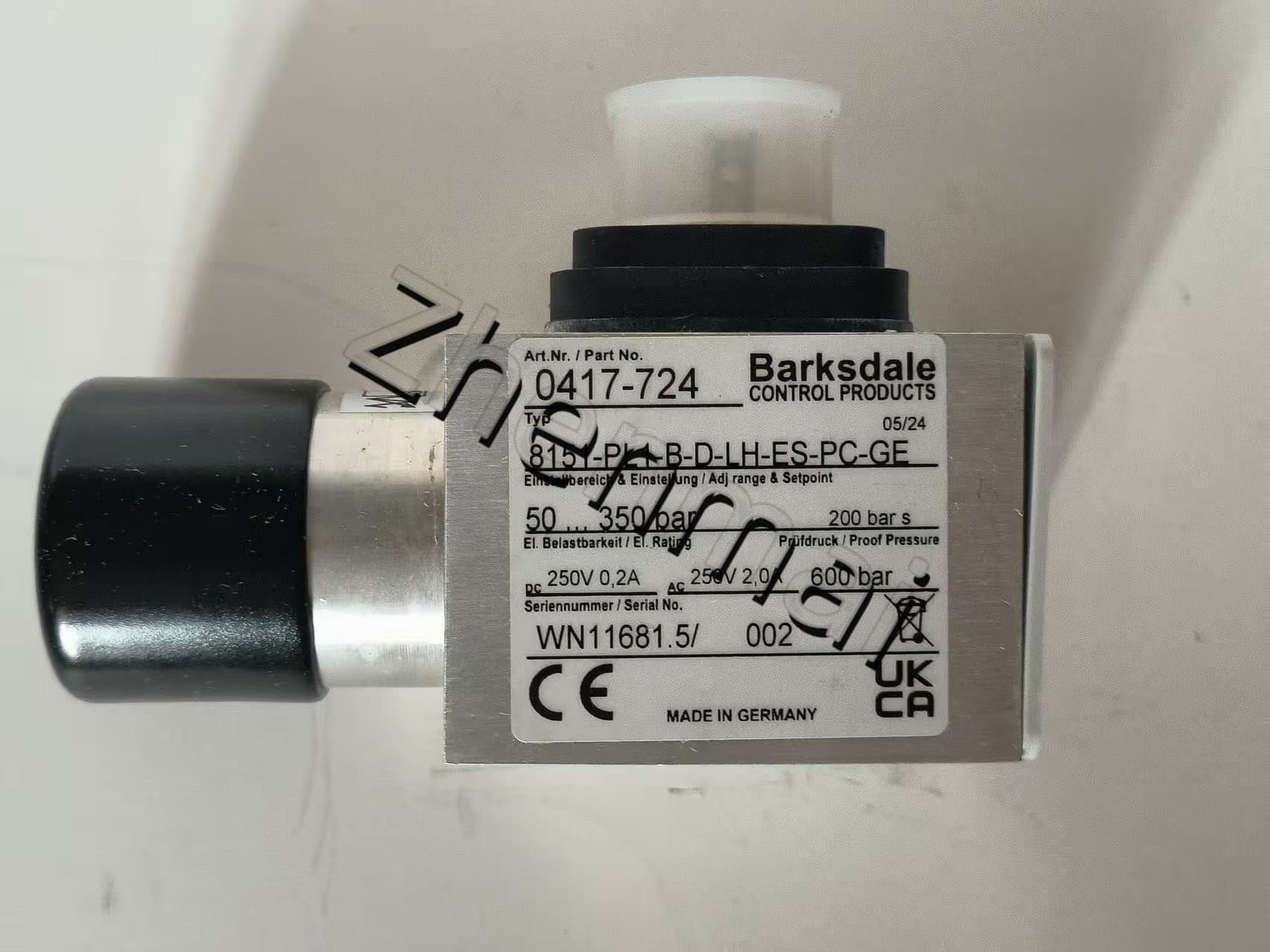 Nuevo y original Barksdale 8151-PL1-B-D-LH-ES-PC-GE 0417-724 8151-PL1-B-D-LH-ES-PC-GE Sensor de presión Interruptor de nivel Interruptor de flujo Interruptor de presión Envío rápido