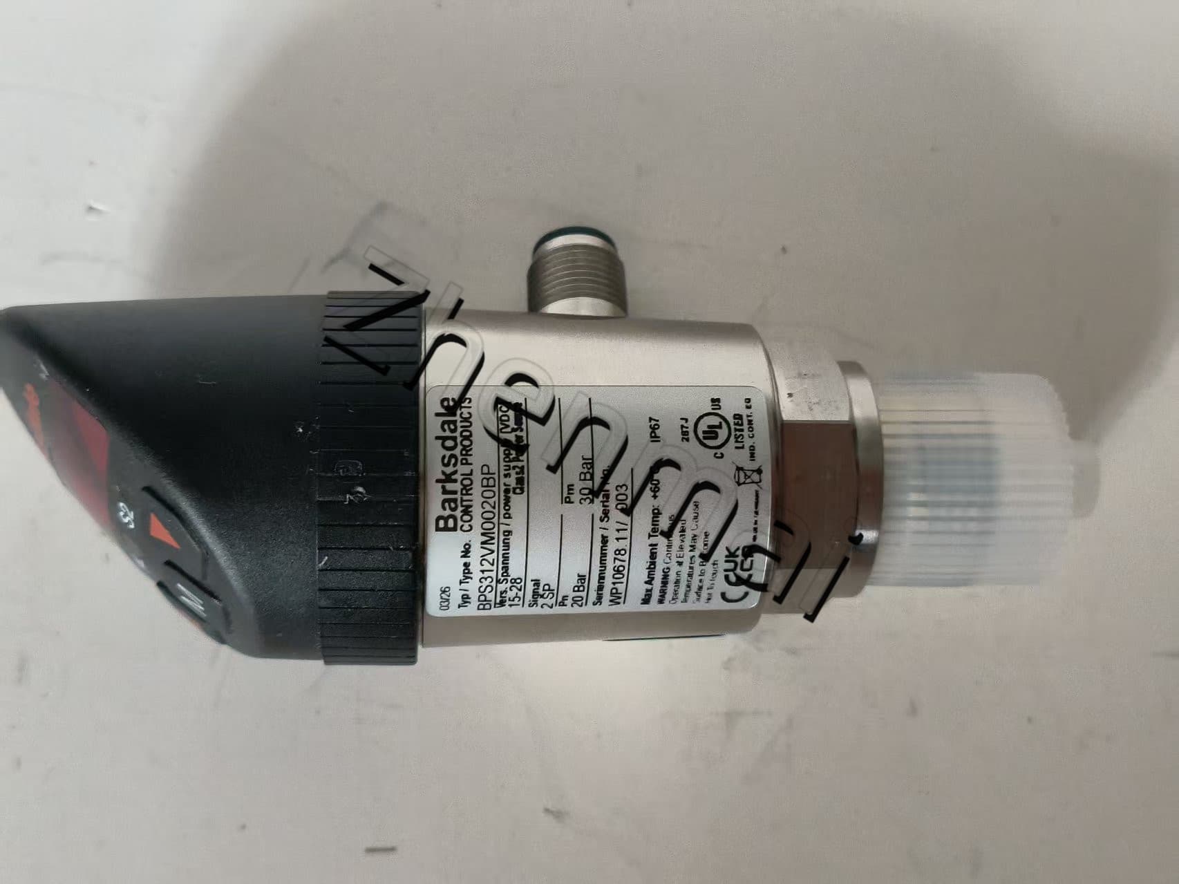 Nuevo y Original Barksdale BPS312VM0020BP sensor de presión interruptor de nivel interruptor de flujo interruptor de presión envío rápido