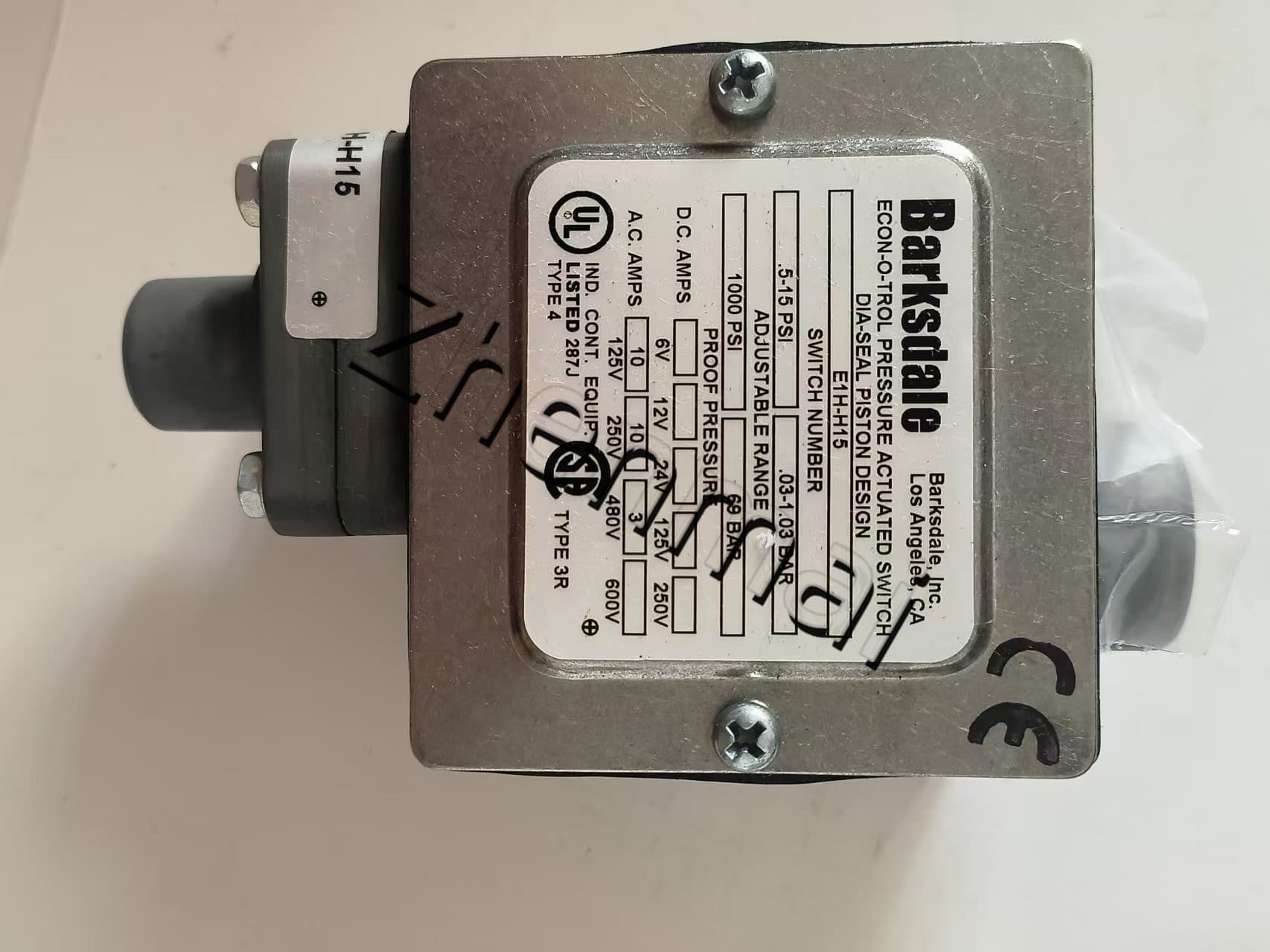 Nuevo Original Barksdale E1H-H15-P4 0403-059 sensor de presión interruptor de nivel interruptor de flujo interruptor de presión envío rápido