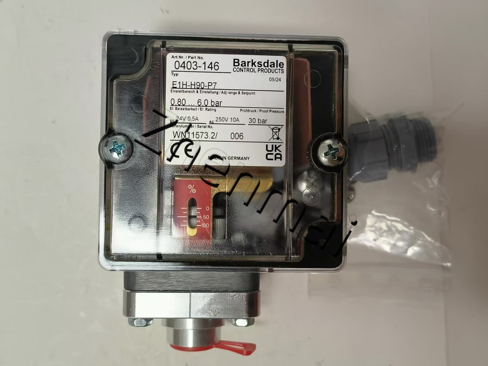 Nuevo Original Barksdale E1H-H90-P7 0403-146 sensor de presión interruptor de nivel interruptor de flujo interruptor de presión envío rápido