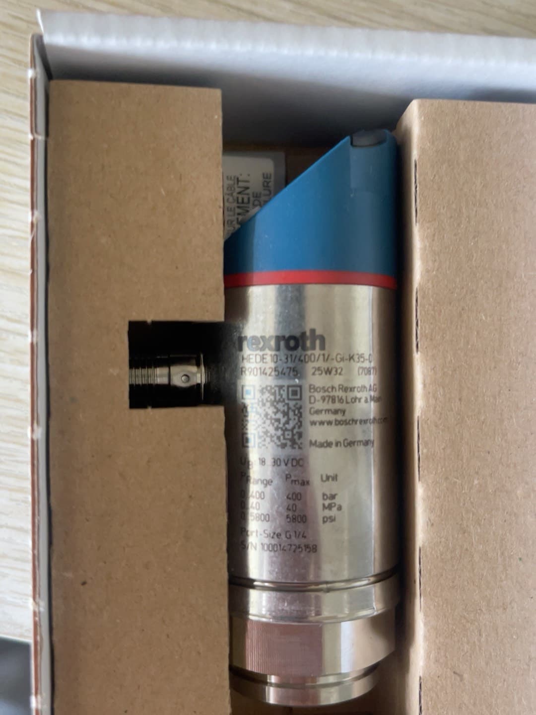 Nuevo y Original servomotor Bosch Rexroth, sensor de presión HEDE10-3X/400/1/-GI-K35-0, servomotor, envío rápido
