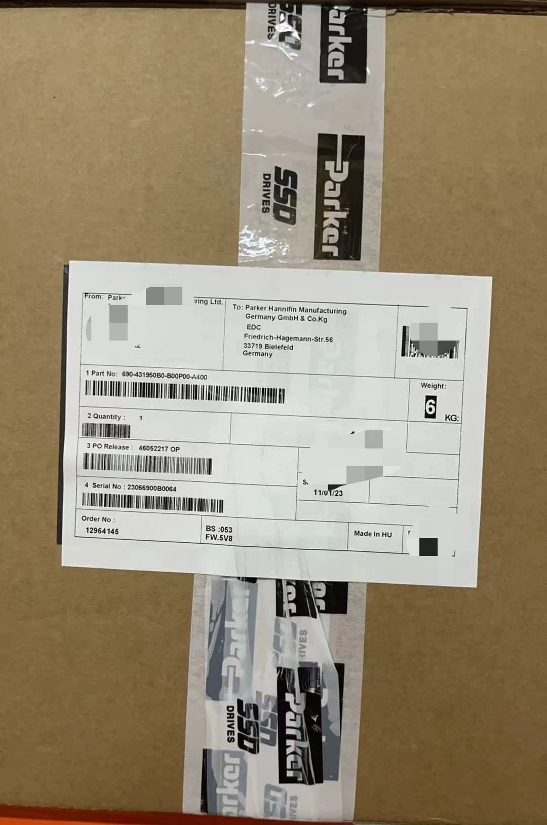 Nuevo y original Parker 690-431950B0-B00P00-A400 Servoaccionamientos de frecuencia variable servomotores controladores Envío rápido