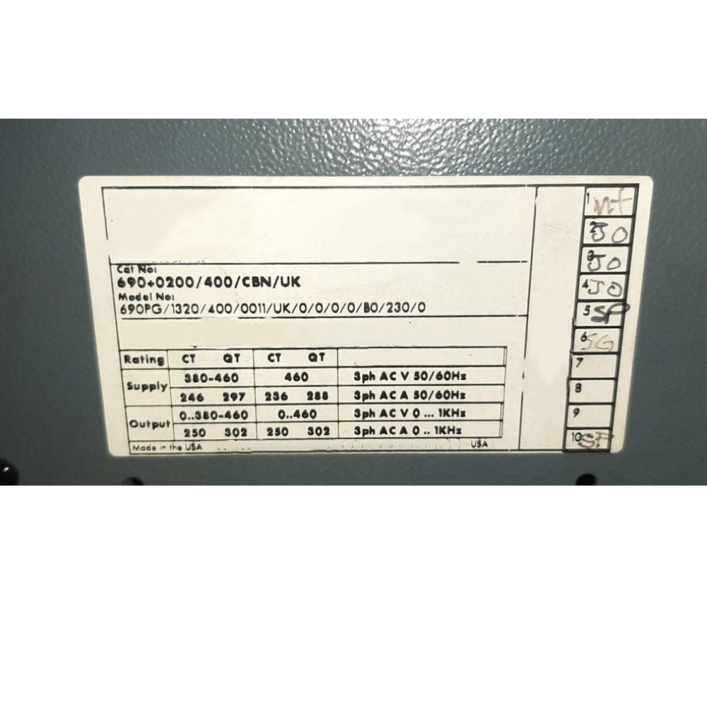 Nuevo y original Parker 690PG/1320/400/0011/UK/0/0/0/0/B0/230/0 Servodrives variadores de frecuencia controladores de servomotores Envío rápido